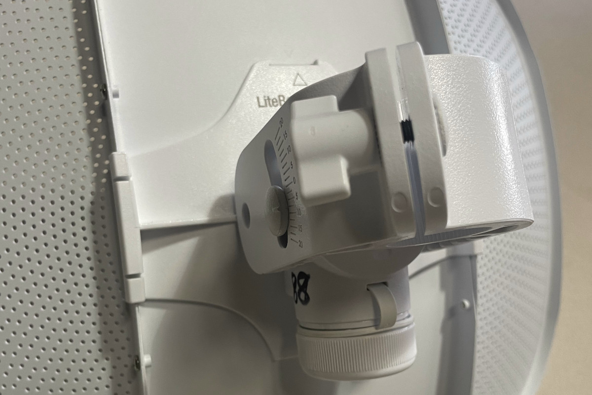 Elevation mount clamp hardware installed