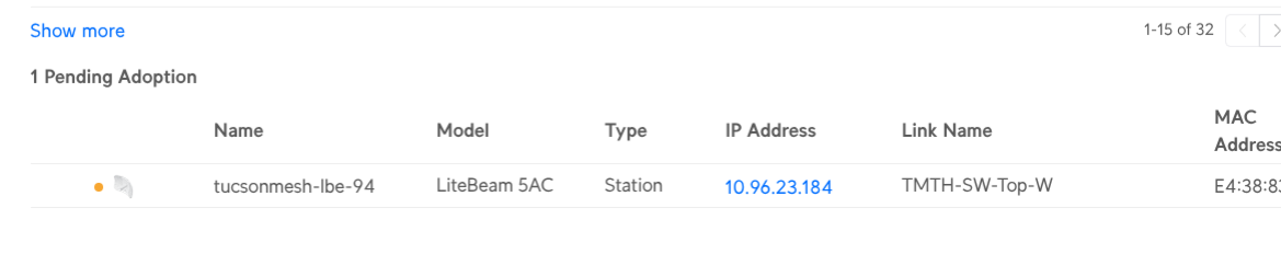 UISP Pending Devices
